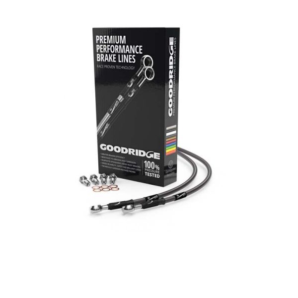 Goodridge 84-86 Honda CBX750FE Carbon Rear SS Brake Lines Fashion