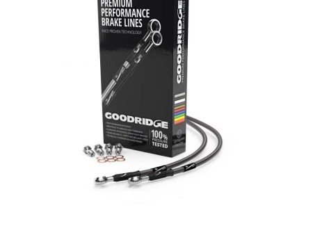 Goodridge 98-99 Kawasaki ZX9R C1-C2 Carbon Rear SS Brake Lines Online