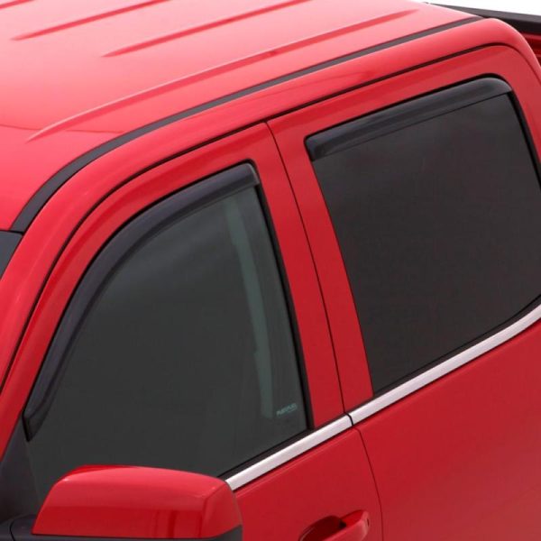 AVS 07-08 Honda Fit Ventvisor In-Channel Front & Rear Window Deflectors 4pc - Smoke Online Sale