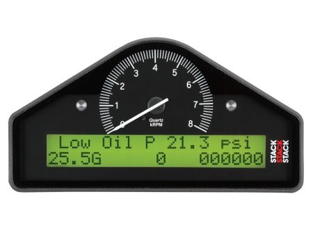 AutoMeter Stack Street Dash Black 0-8K RPM (PSI   DEG. F   MPH) Fashion