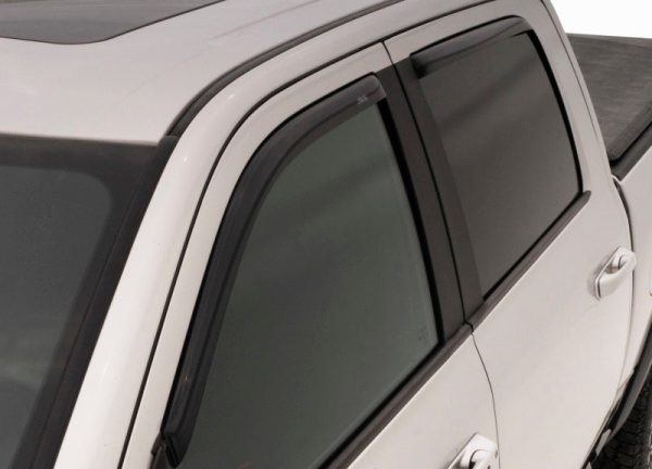 AVS 05-11 Dodge Dakota Quad Cab Ventvisor In-Channel Front & Rear Window Deflectors 4pc - Smoke Online Hot Sale