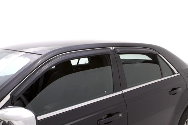 AVS 11-18 Chrysler 300 Ventvisor Outside Mount Window Deflectors 4pc - Smoke Online Sale