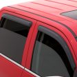 AVS 82-93 Chevy S10 Ext. Cab Ventvisor Outside Mount Window Deflectors 4pc - Smoke For Discount