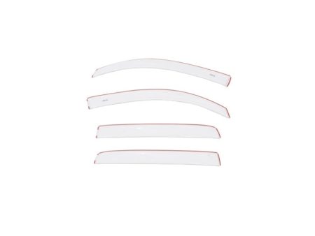 AVS 20-22 Toyota Tacoma Double Cab Low Profile Color Match Ventvisors 4pc - Super White For Sale