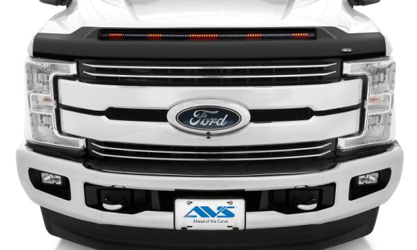 AVS 17-22 Ford F-250 F-350 F-450 F-550 Super Duty Low Profile Aeroskin Lightshield Pro - Black For Cheap