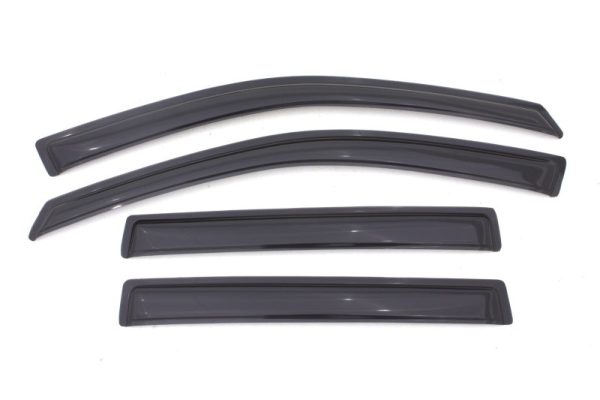 AVS 11-17 Jeep Compass (Old Body Style) Ventvisor Outside Mount Window Deflectors 4pc - Smoke Fashion