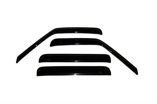 AVS 01-05 Chevy S10 Crew Cab Ventvisor Outside Mount Window Deflectors 4pc - Smoke Discount