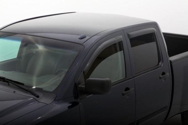 AVS 04-15 Nissan Titan Crew Cab Ventvisor Outside Mount Window Deflectors 4pc - Smoke Cheap