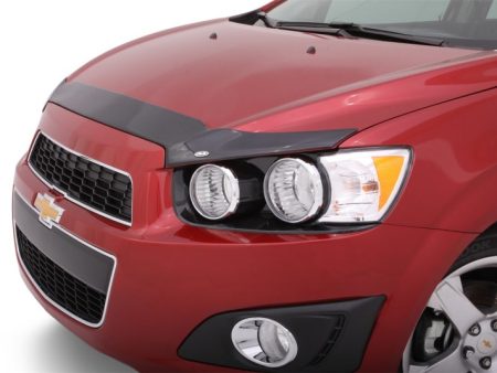 AVS 12-16 Chevy Sonic Aeroskin Low Profile Acrylic Hood Shield - Smoke Fashion