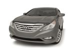 AVS 11-14 Hyundai Sonata Aeroskin Low Profile Acrylic Hood Shield - Smoke Discount