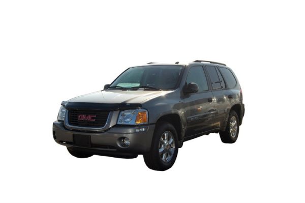 AVS 02-09 GMC Envoy High Profile Bugflector II Hood Shield - Smoke Hot on Sale