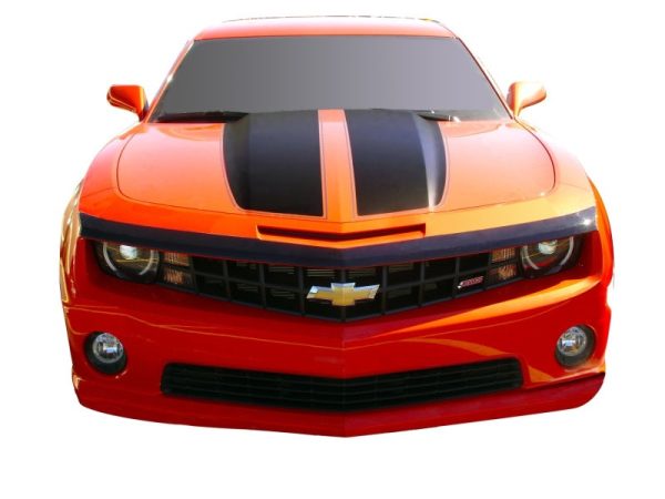 AVS 10-15 Chevy Camaro (Grille Fascia Mount) Aeroskin Low Profile Acrylic Hood Shield - Smoke Discount