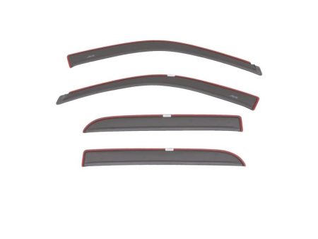 AVS 20-22 Dodge RAM 1500 Crew Cab Ventvisor Color Match Deflectors 4pc - Granite Crystal Metallic Online Sale