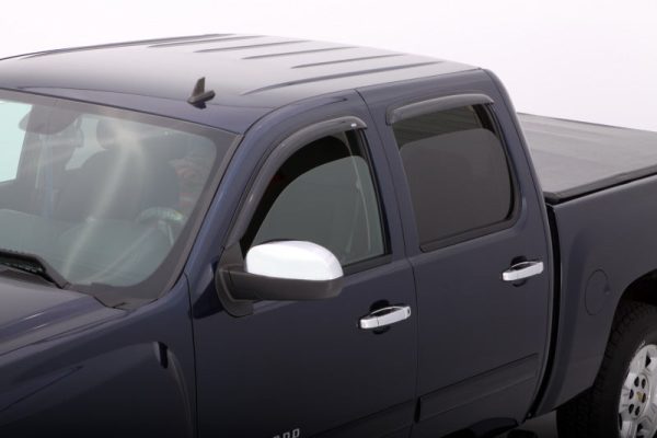 AVS 07-13 Chevy Avalanche Ventvisor Outside Mount Window Deflectors 4pc - Smoke Online now