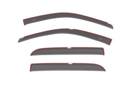 AVS 16-18 Dodge RAM 1500 Crew Cab Ventvisor Color Match Deflectors 4pc - Granite Crystal Metallic Online Hot Sale