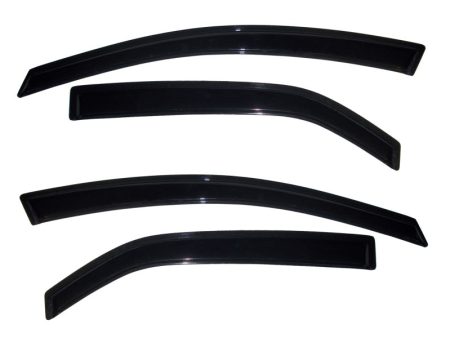 AVS 10-12 Kia Forte Ventvisor Outside Mount Window Deflectors 4pc - Smoke For Discount