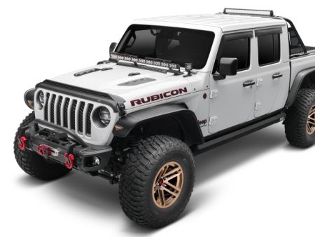 AVS 20-22 Jeep Gladiator (Launch Overland Rubicon Sport) Low Profile Aeroskin Lightshield Pro - Blk Sale