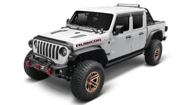 AVS 20-22 Jeep Gladiator (Launch Overland Rubicon Sport) Low Profile Aeroskin Lightshield Pro - Blk Sale