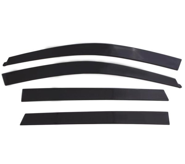 AVS 09-18 Dodge RAM 1500 Crew Cab Ventvisor Low Profile In-Channel Deflectors 4pc - Smoke For Discount