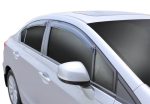 AVS 12-15 Honda Civic Ventvisor Outside Mount Window Deflectors 4pc - Smoke Sale