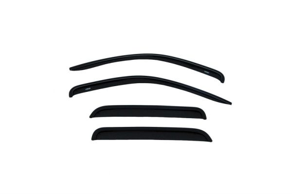 AVS 05-11 Dodge Dakota Quad Cab Ventvisor Outside Mount Window Deflectors 4pc - Smoke Online Hot Sale