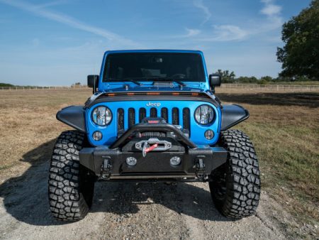 AVS 07-18 Jeep Wrangler JK (Incl. JKU) Low Profile Aeroskin Lightshield Pro - Black For Sale