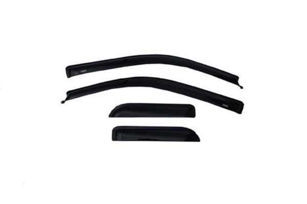 AVS 04-14 Ford F-150 Supercab Ventvisor Outside Mount Window Deflectors 4pc - Smoke Cheap