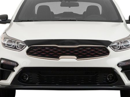 AVS 19-23 Kia Forte Aeroskin Low Profile Hood Shield - Smoke Online Hot Sale