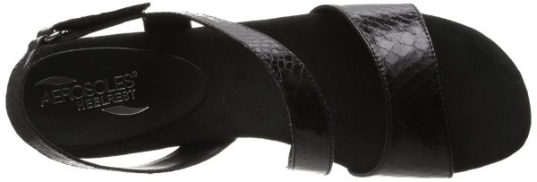 Aerosoles Yet Ahead Wedge Sandal,Black Snake  (Women) on Sale