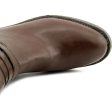 Rampage IMELDA Round Toe Leather Riding Boots, Brown (Women) For Discount