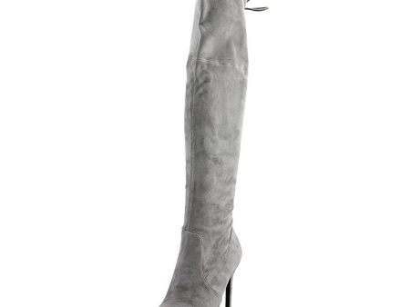 GUESS Akera Riding Over The Knee Fashion Boot, Grey (Women) Online Hot Sale