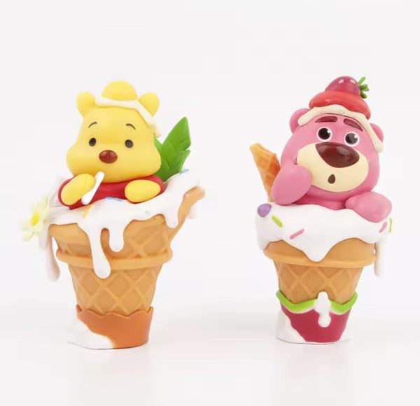 Paquete 6 Piezas Cono de Helado (Stitch, Kirby, Winnie Pooh, Lotso, Marciano Toy Story) PVC ZEB-202 on Sale