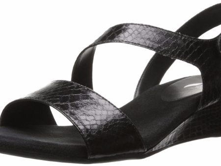 Aerosoles Yet Ahead Wedge Sandal,Black Snake  (Women) on Sale