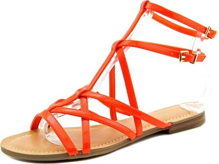 GUESS Mannie Gladiator Sandals, Dark Red (Women) For Cheap