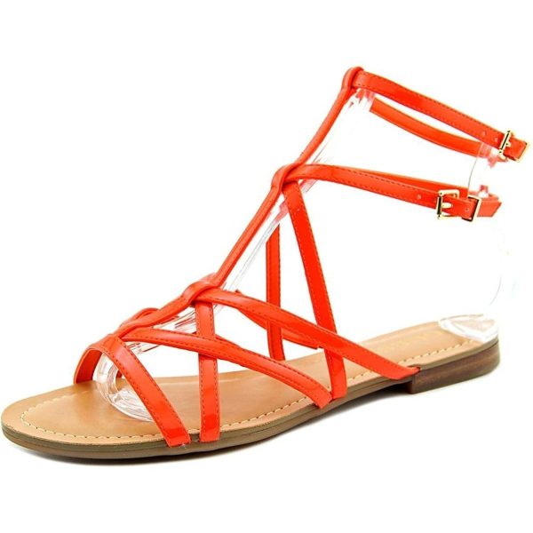 GUESS Mannie Gladiator Sandals, Dark Red (Women) For Cheap