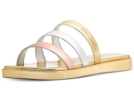 MICHAEL Michael Kors Keiko Slide Gold   Silver Sandal (Women) Discount