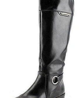 Alfani Jadah Knee High Riding Boot, Black (Women) Online now