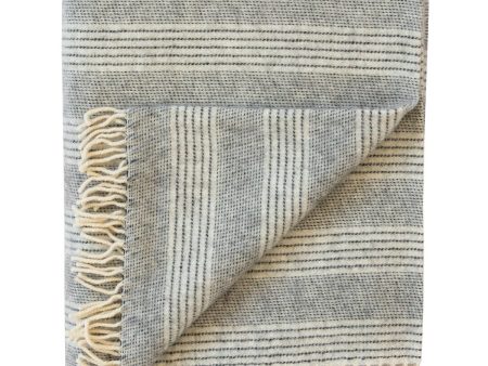 Alpaca Fog Stripe Throw Online Hot Sale