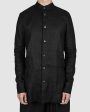 Einar mandarin collar shirt black Online