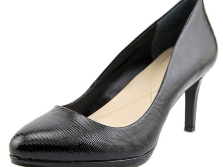 Alfani Glorria Closed Toe Classic Pumps, Black Patent (Women) Cheap