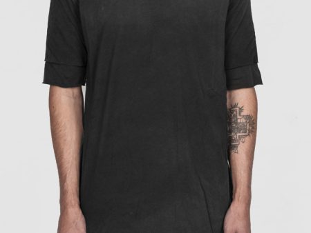 Double layered cotton tshirt graphite For Discount