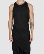 Curve hem lightweight cotton singlet Online Hot Sale