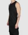 Curve hem lightweight cotton singlet Online Hot Sale