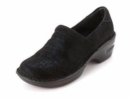 B.O.C Born Concept Margaret Navy Twinkle Metallic Suede Clog (Women) on Sale