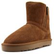 Style & Co. Ciley Suede Closed Toe Ankle Fashion Boots, Chestnut (Women) Fashion