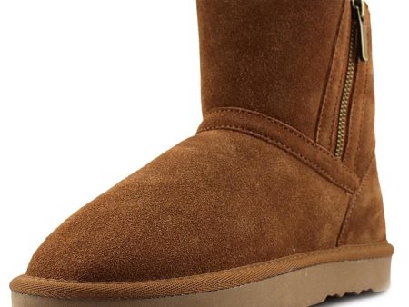 Style & Co. Ciley Suede Closed Toe Ankle Fashion Boots, Chestnut (Women) Fashion