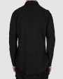 Raglan cotton shirt black Sale