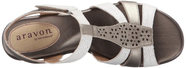 Aravon Mary-AR Dress Sandal, White (Women) For Sale