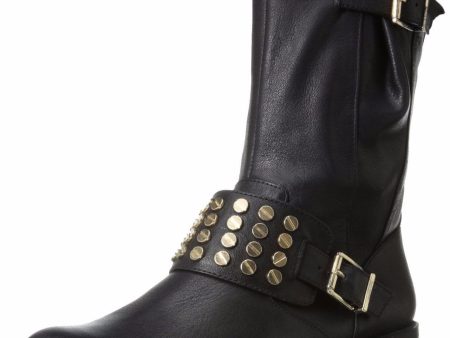 Jessica Simpson Skylare Black Motorcycle Boots  (Women) Sale