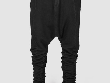 Low crotch jersey trousers graphite For Discount